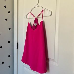 J. CREW size 0 pink scallop top